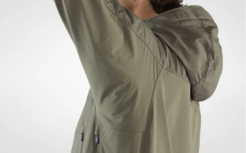 Fjällräven Mens Abisko Lite Trekking Jacket Ember Orange-Super Grey-4