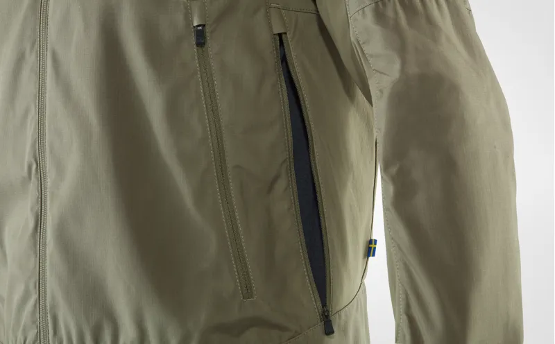 Fjällräven Mens Abisko Lite Trekking Jacket Ember Orange-Super Grey-5