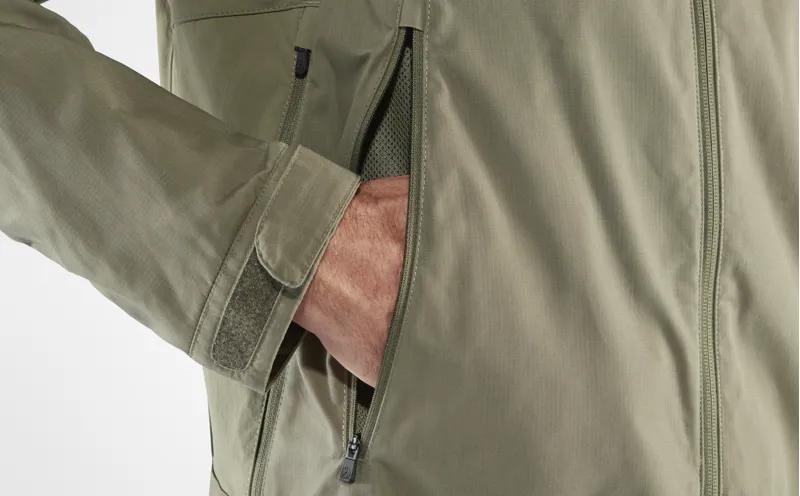 Fjällräven Mens Abisko Lite Trekking Jacket Ember Orange-Super Grey-12