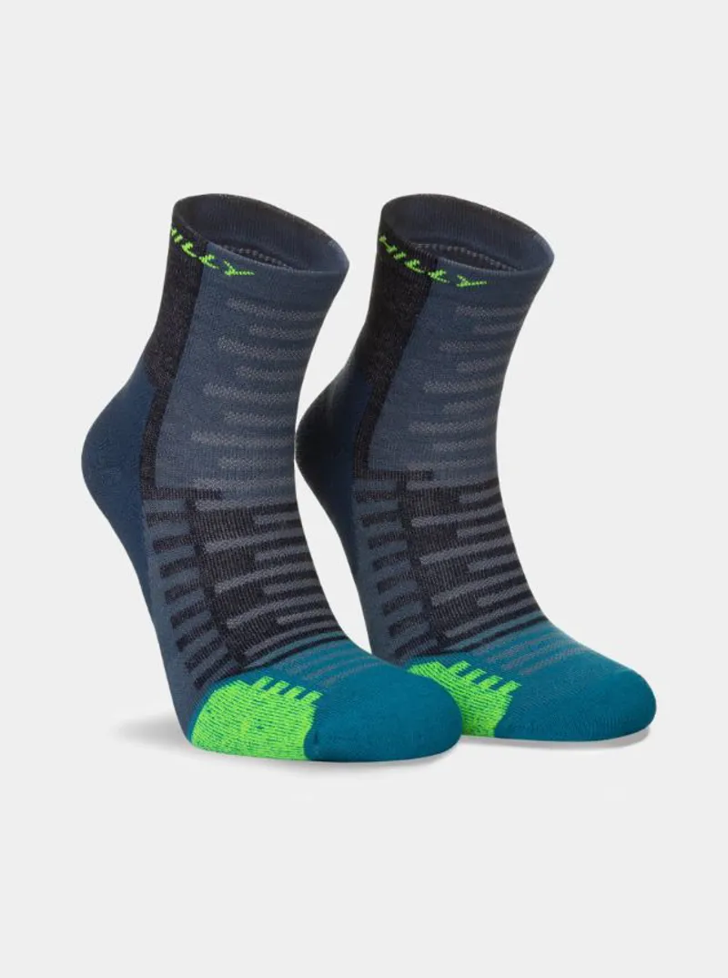 Hilly Men's Active Anklet Sock Denim/Teal-1