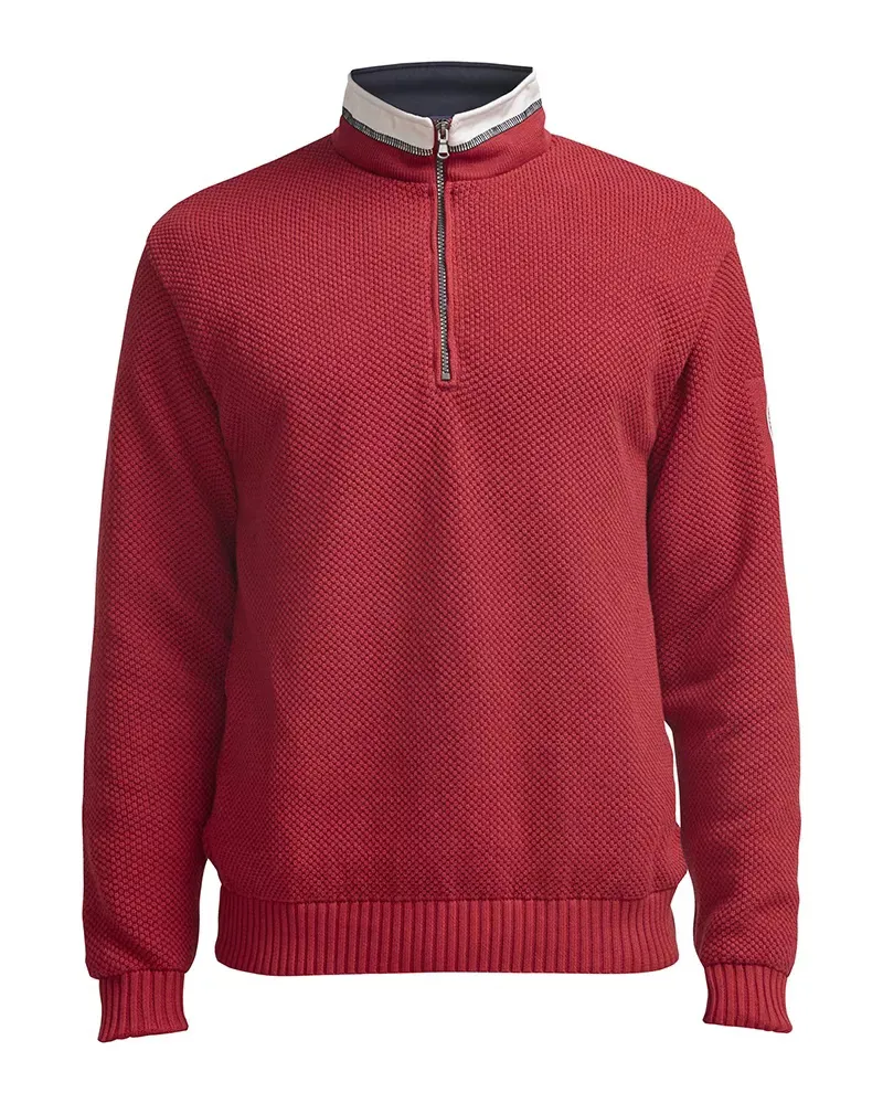 Holebrook Mens Classic Windproof Sweater Red