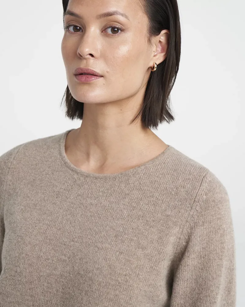 Holebrook Womens Linda Crew Sweater Khaki-3