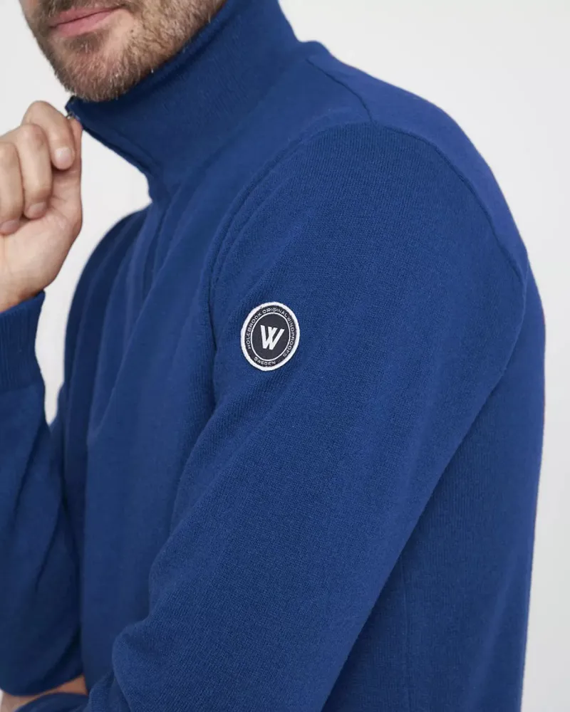 Holebrook Mens Stellan T-neck Wind Proof  Sweater Dark Royal-3