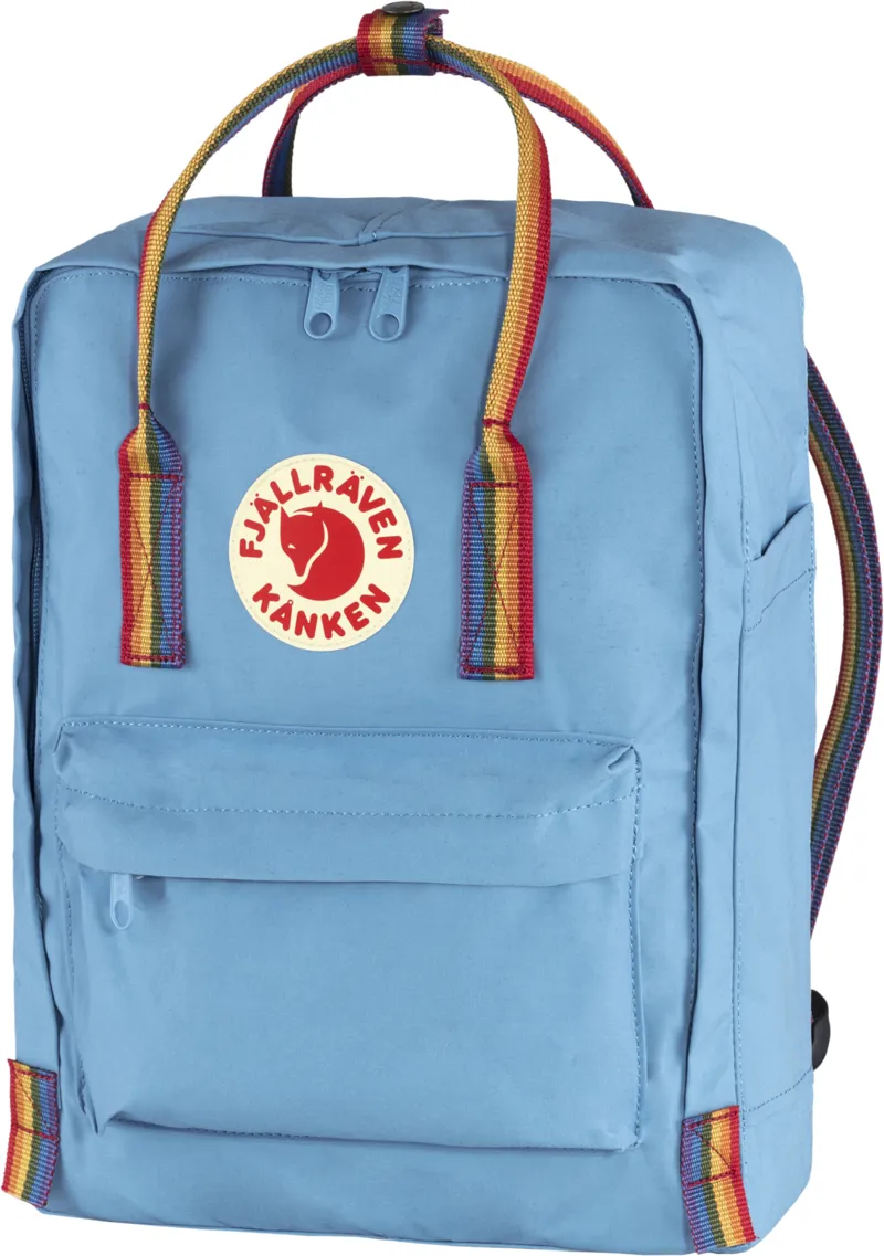 Fjallraven Kanken Rainbow Air Blue Rainbow Pattern
