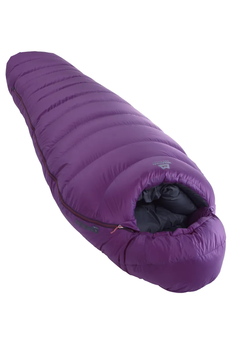 Mountain Equipment Glacier 1000 Womens Regular Sleeping Bag in Foxglove