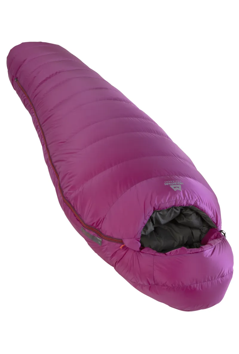 Mountain Equipment Glacier 700 Womens Regular Sleeping Bag in Foxglove
