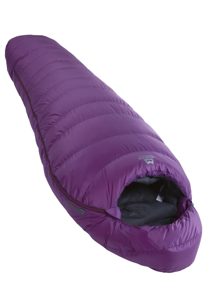 Mountain Equipment Glacier 300 Womens Regular Sleeping Bag in Foxglove