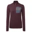 Mountain Equipment Womens Lumiko Zip Tee Raisin/Ombre