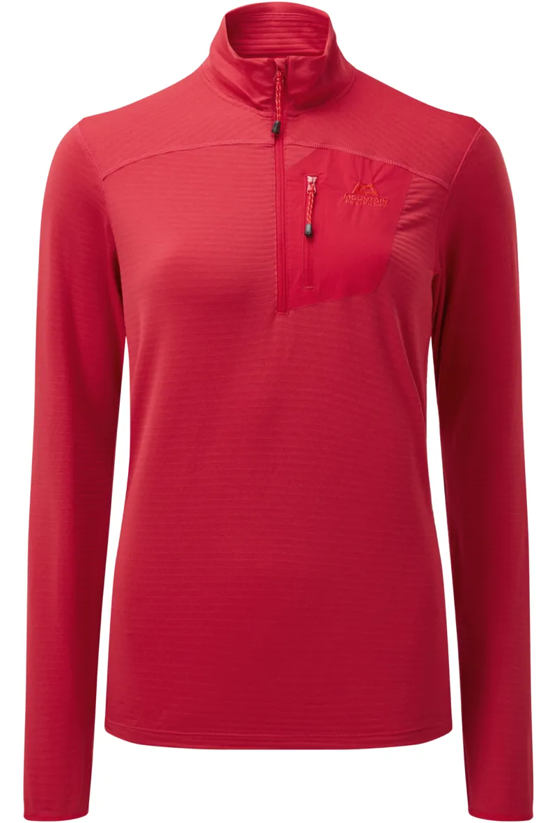 Mountain Equipment Lumiko Womens Zip Light Fleece -Capsicum Red