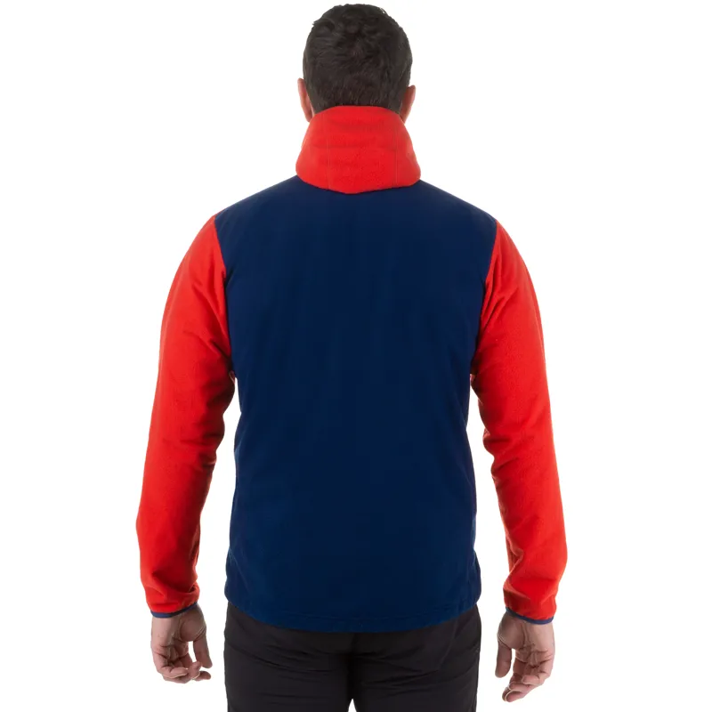 Mountain Equipment Ultrafleece Hooded Jacket in Medieval/Crimson