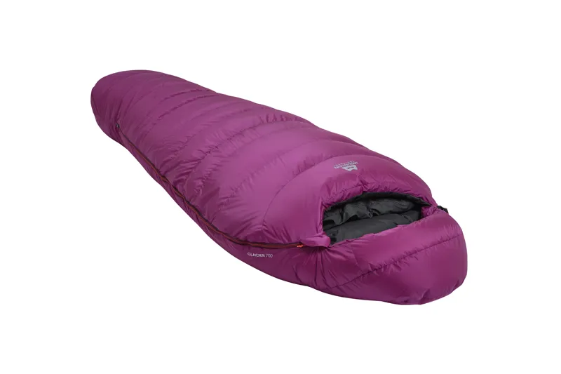 Mountain Equipment Glacier 700 Womens Regular Sleeping Bag in Foxglove-2
