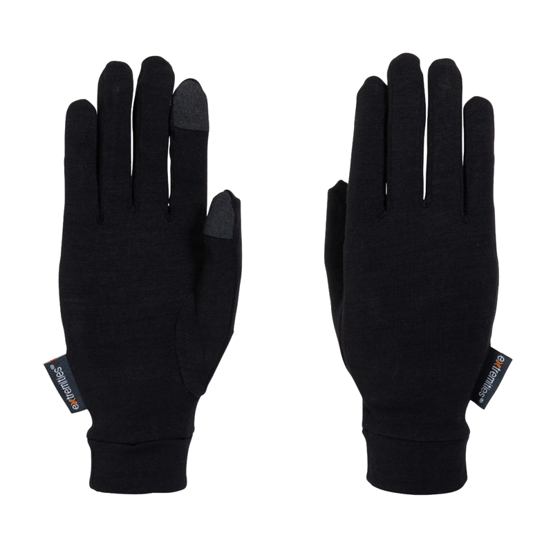 Extremities Merino Touch Liner Glove Black