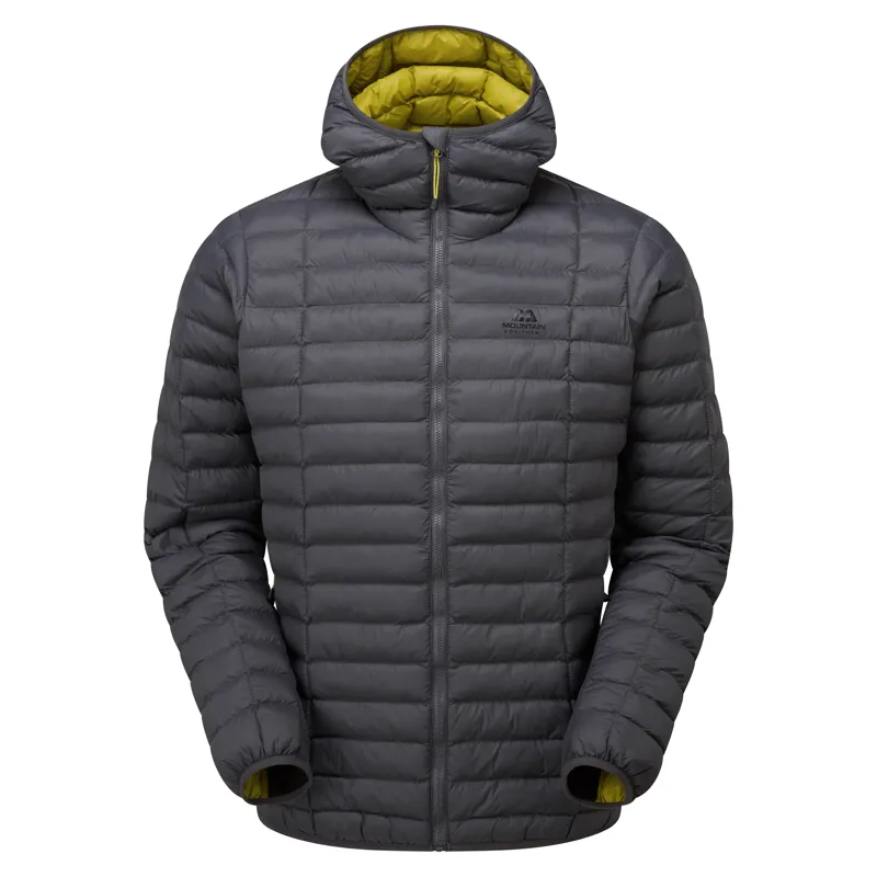 Mountain Equipment Mens Particle Hooded Jacket in Anvil/Obsidian