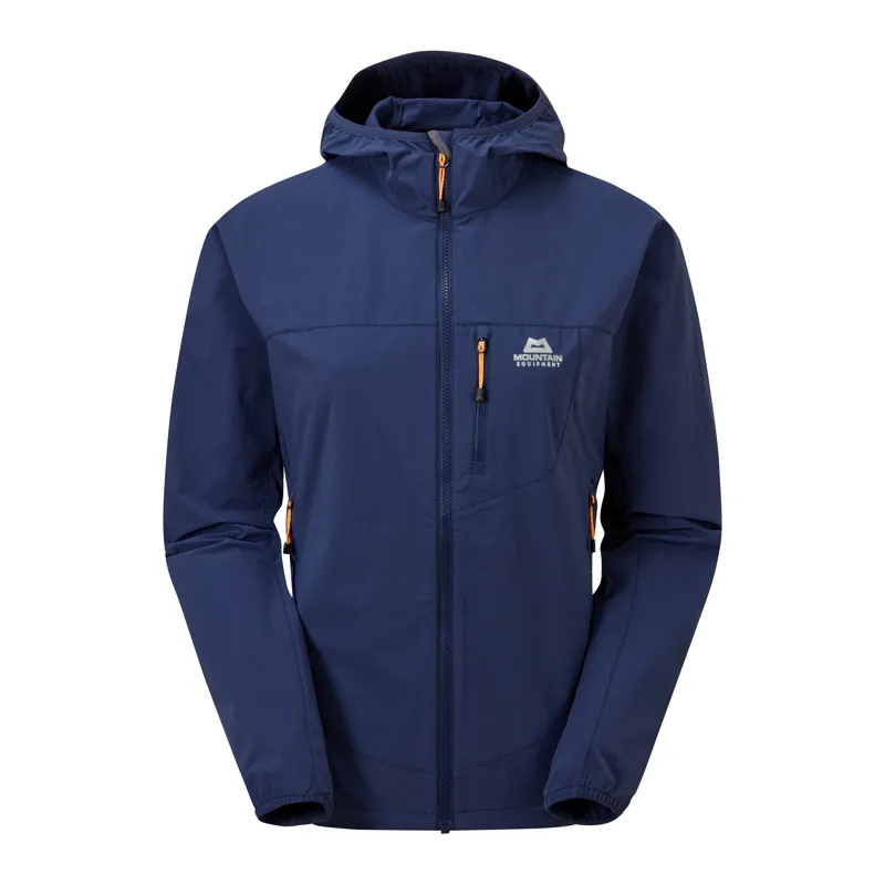 Mountain Equipment Echo Hooded Womens Jacket in Medieval Blue