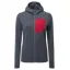 Mountain Equipment Womens Lumiko Hooded Jacket in Ombre Blue/Capsicum