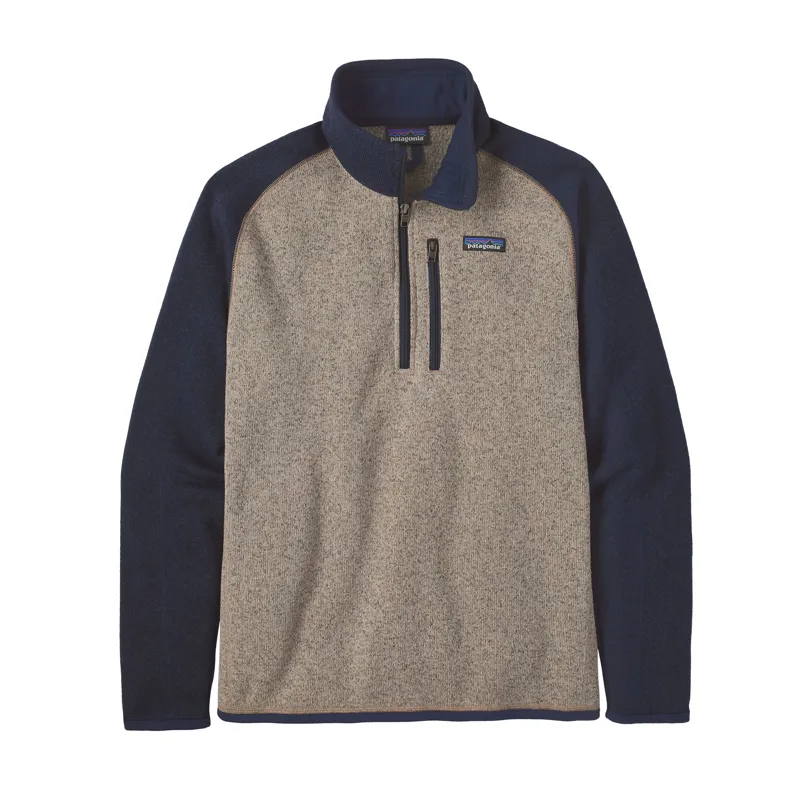 Patagonia Mens Better Sweater Quarter-Zip in Oar Tan