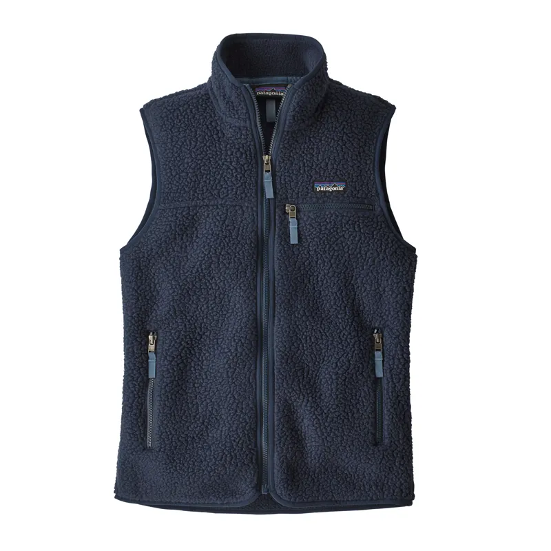 Patagonia Womens Retro Pile Fleece Vest New Navy
