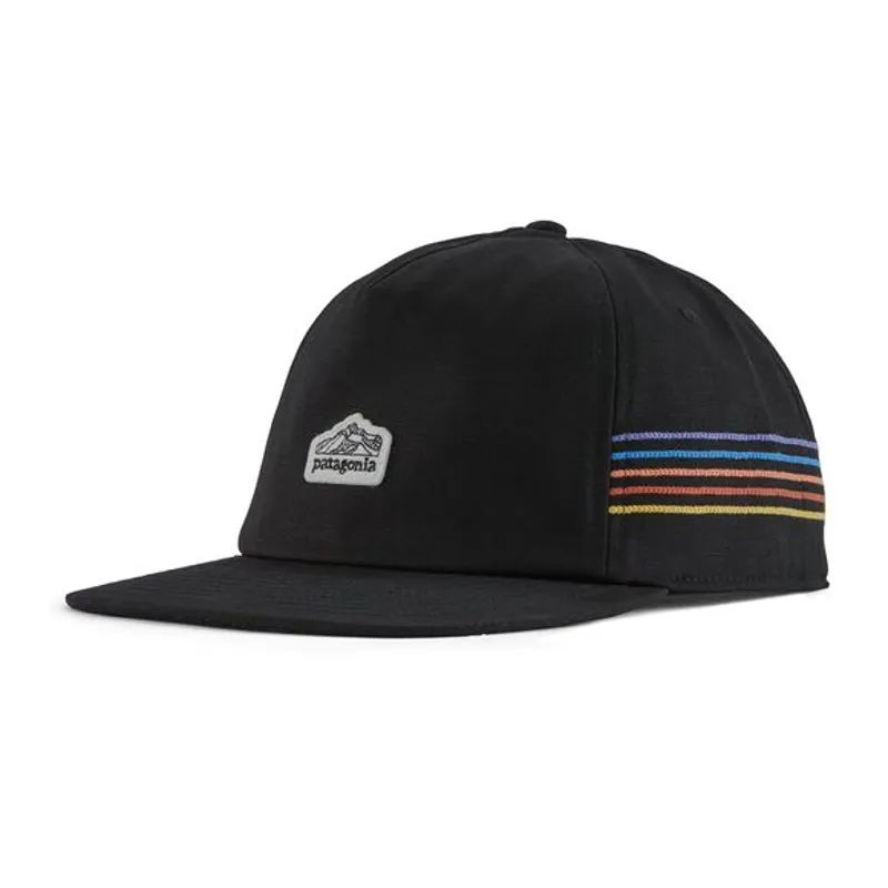Patagonia Line Logo Ridge Stripe Funfarer Cap in Black