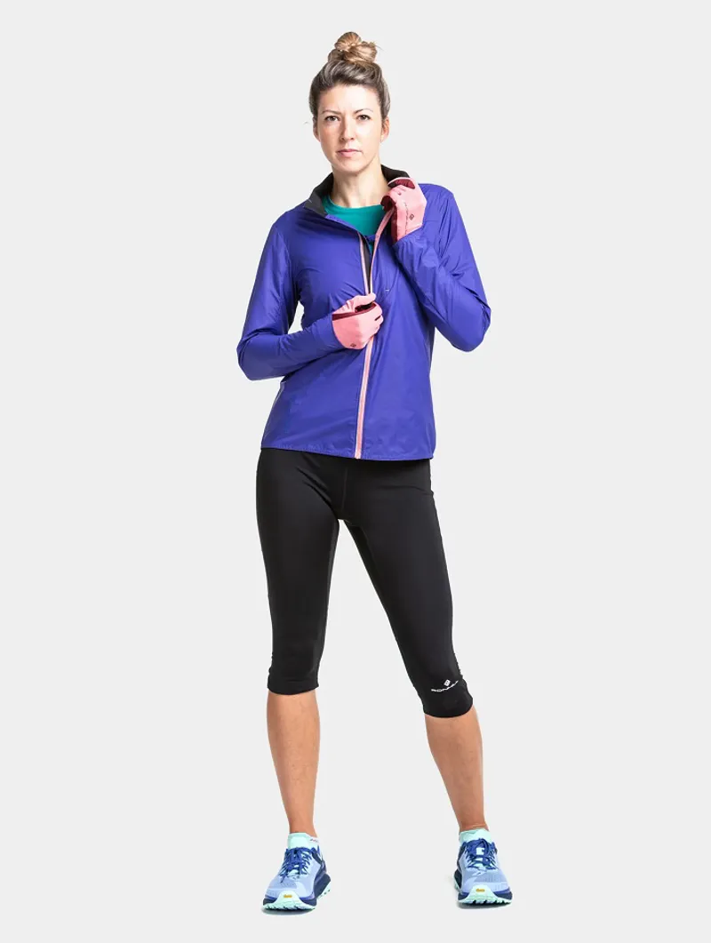 Ronhill Womens Tech LTW Jacket Indigo/Blush-2