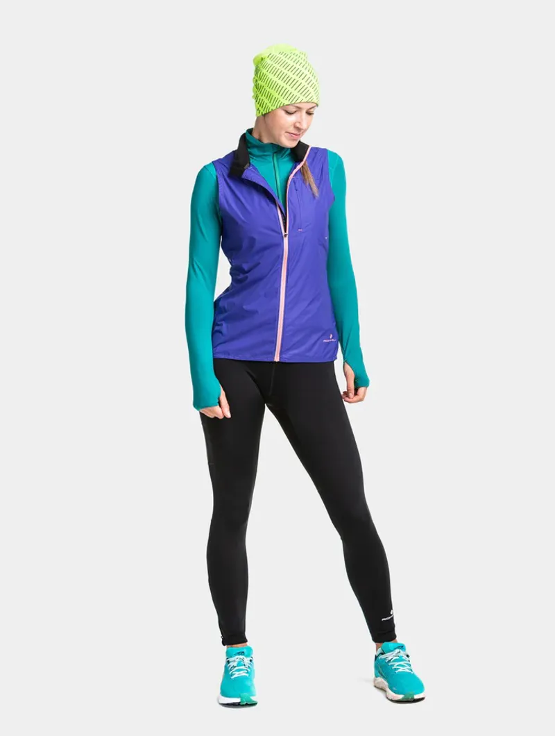 Ronhill Womens Tech LTW Gilet Indigo/Blush-2