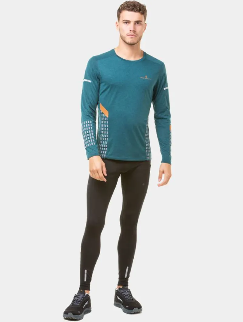 Ronhill M's Tech Afterhours Tight Black/Charcoal/Rflct-2
