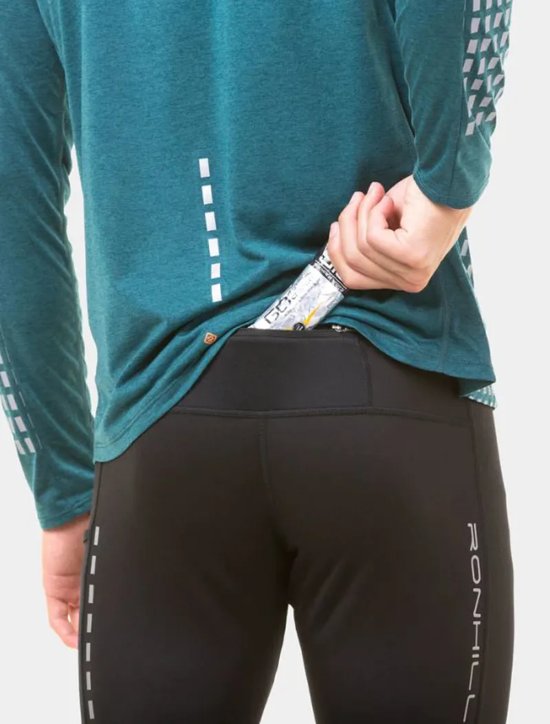 Ronhill M's Tech Afterhours Tight Black/Charcoal/Rflct-4
