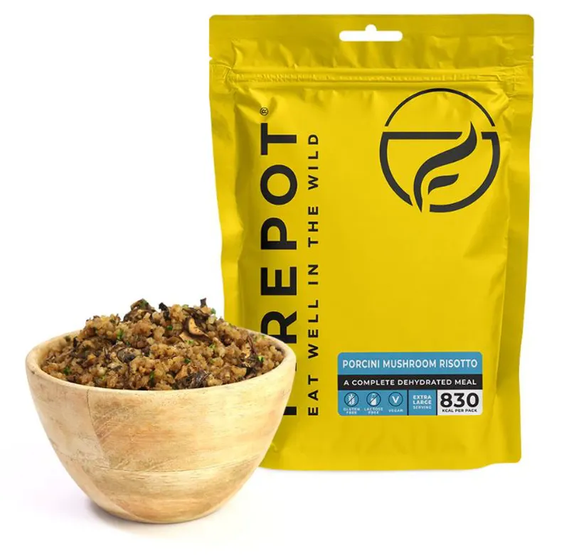 Firepot Dehydrated Food - Vegan Porcini Mushroom Risotto Extra Large 830 Kcal