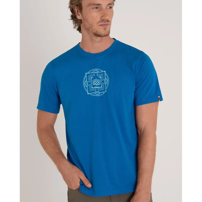 Sherpa Mens Mandal Tee Kongde Blue