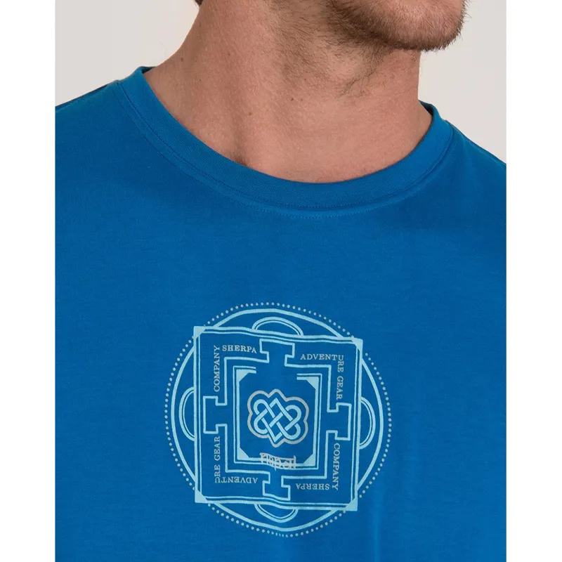 Sherpa Mens Mandal Tee Kongde Blue-2