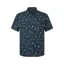 Sherpa Mens Kiran Short Sleeve Shirt Neelo Blue Geo
