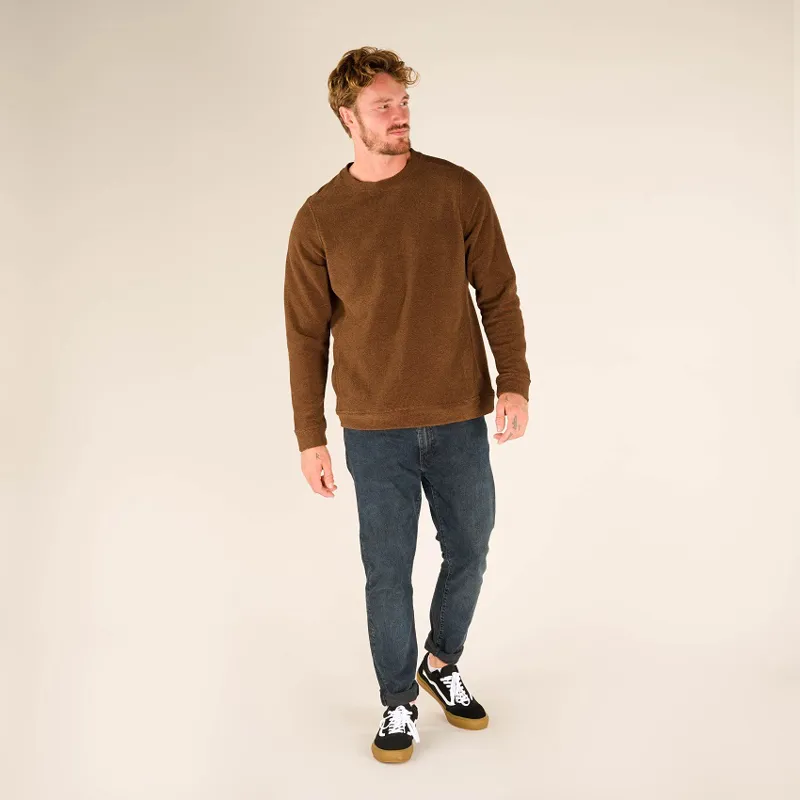 Sherpa Mens Rolpa Crew Caramel-1