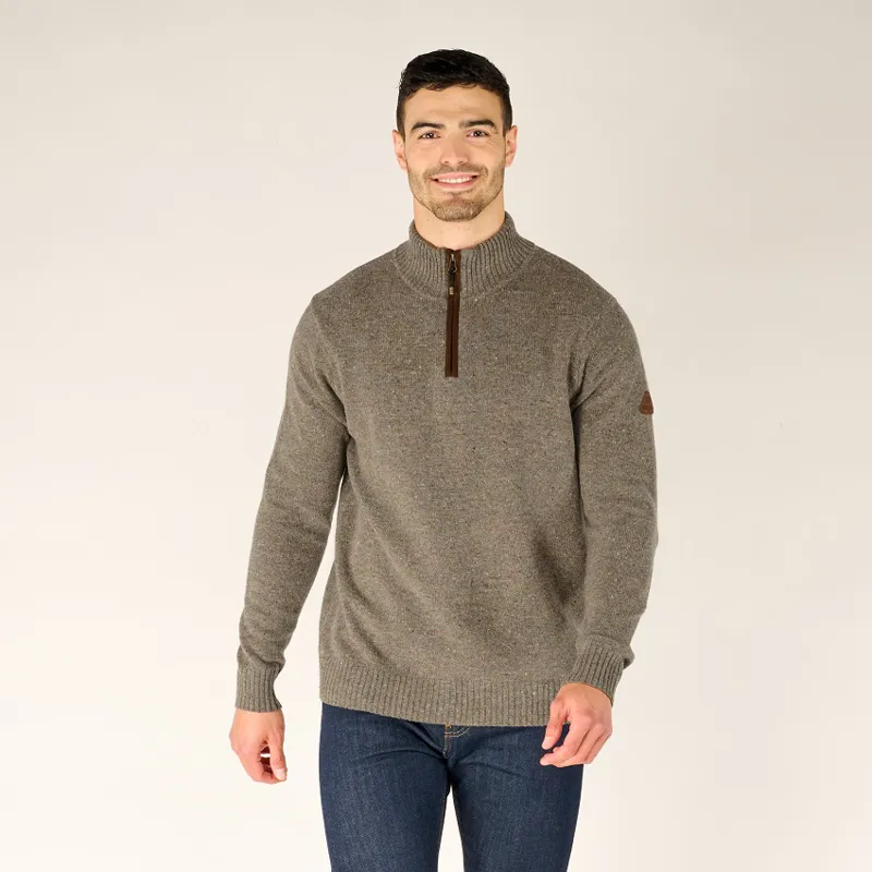Sherpa Mens Kangtega Quarter Zip Sweater Sage-1