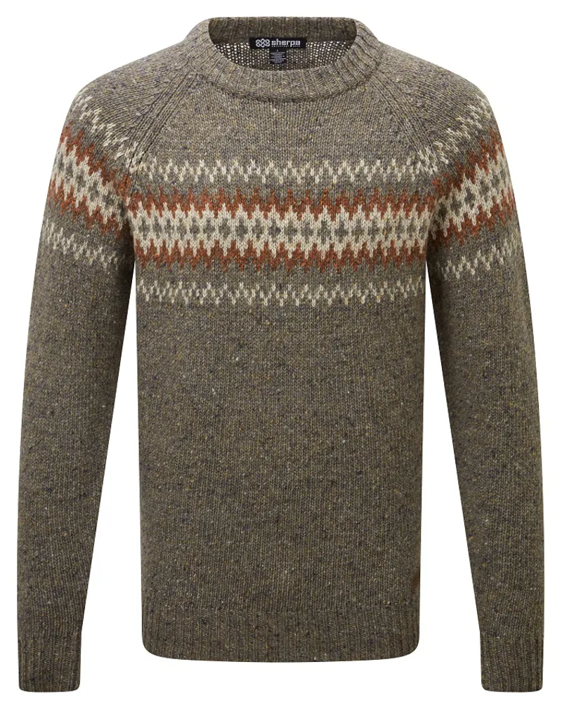 Sherpa Mens Dumji Crew Sweater Maato Grey