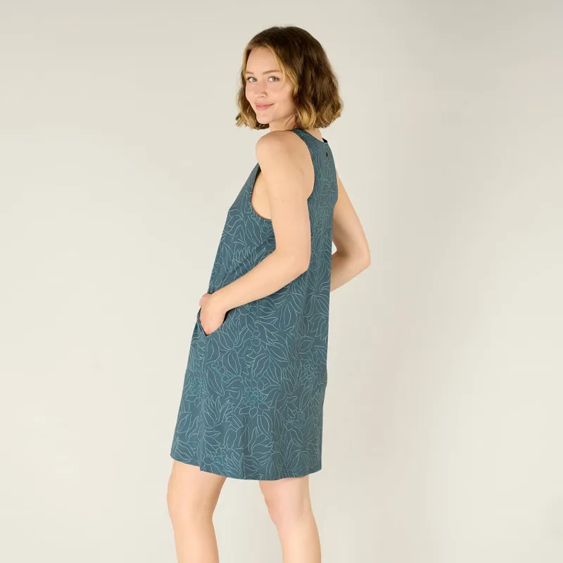 Sherpa Womens Padma Sporty Dress Haze Leaf-3