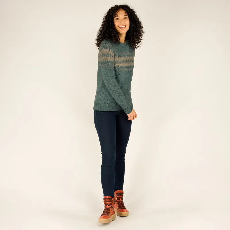 Sherpa Womans Dumji Crew Sweater Verdigris-4