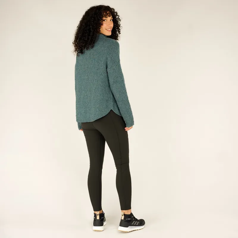 Sherpa Womens Yuden Pullover Sweater Verdigris-4