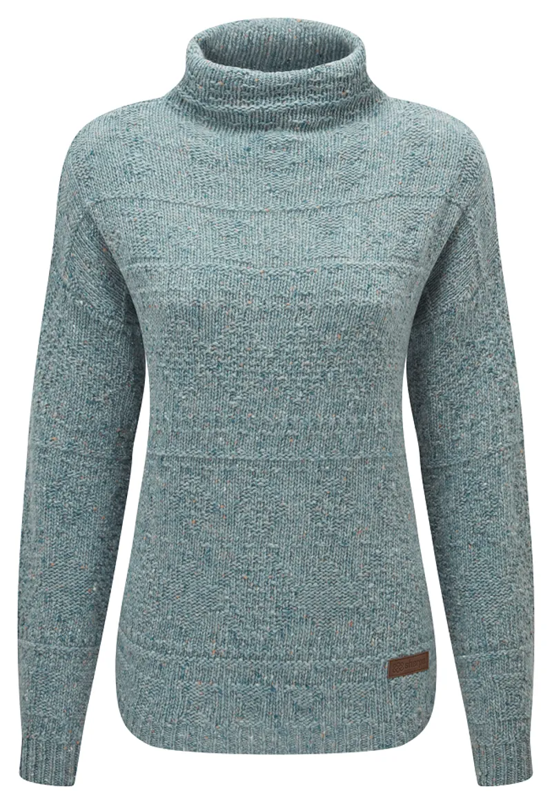 Sherpa Womens Yuden Pullover Sweater Verdigris