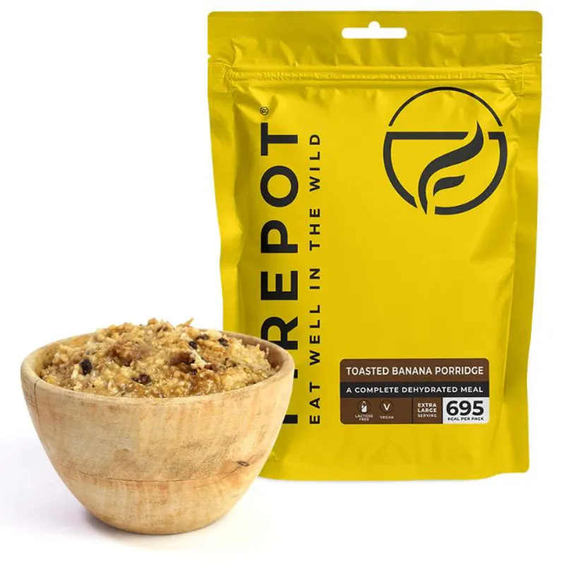 Firepot Dehydrated Food - Toasted Banana Porridge Extra Large 695 kcal