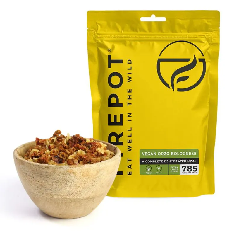 Firepot Dehydrated Food - Vegan Orzo Bolognese Extra Large 785 kcal