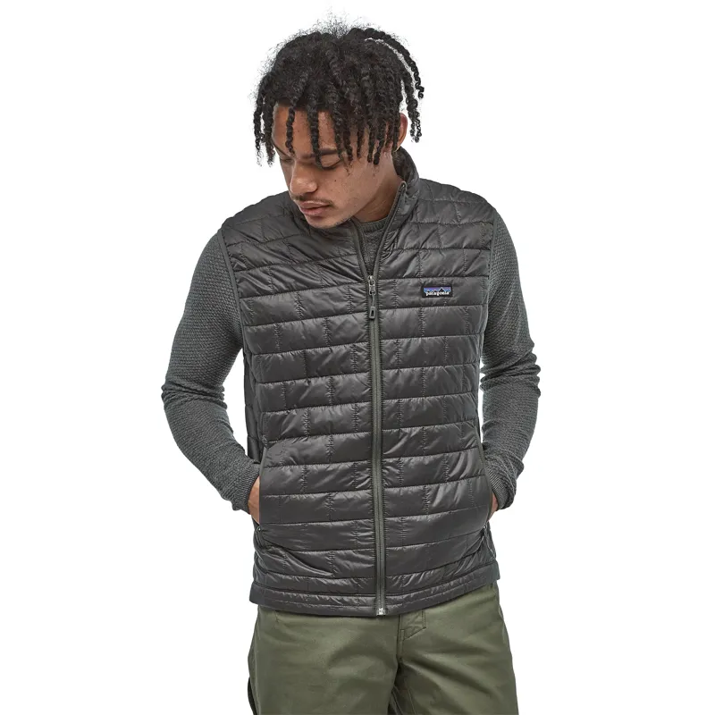 Patagonia Mens Nano Puff Vest in Forge Grey -1