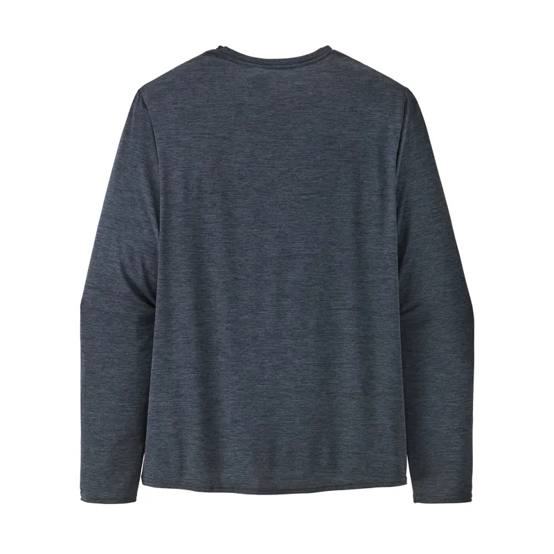Patagonia Capilene Cool Daily Graphic Mens Long Sleeve Shirt in Smolder Blue-2
