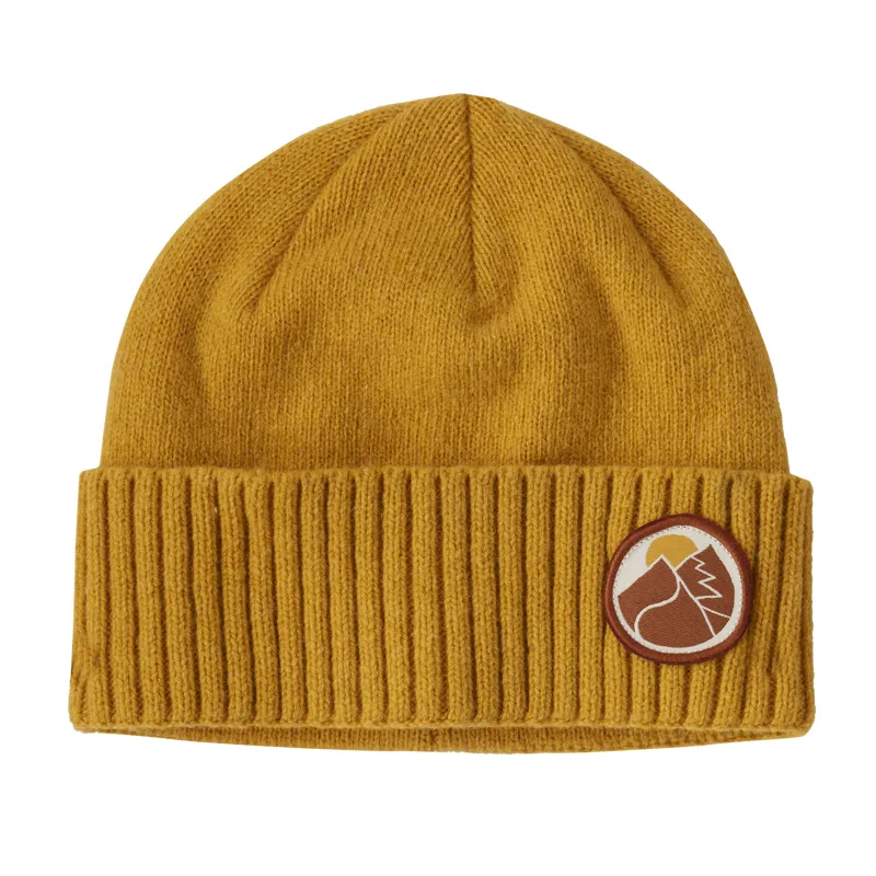 Patagonia Brodeo Beanie in Slow Going Patch: Cabin Gold