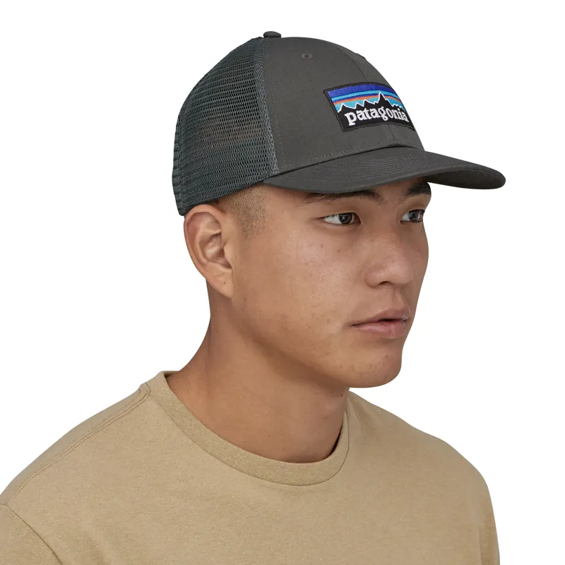 Patagonia P-6 Logo LoPro Trucker Cap Forge Grey-3