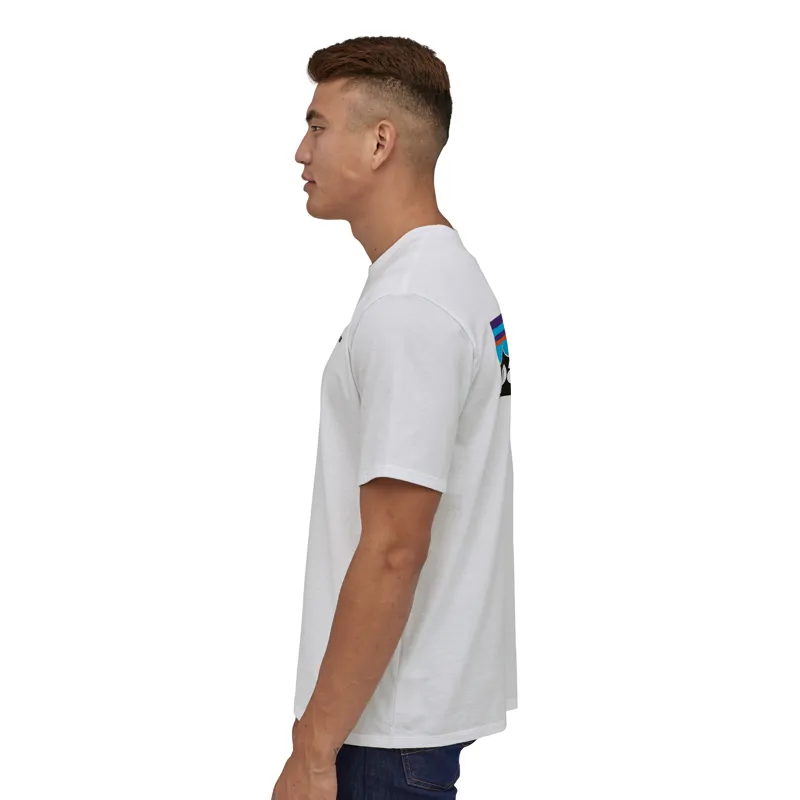 Patagonia Mens P-6 Logo Responsibili-Tee T-Shirt in White-3
