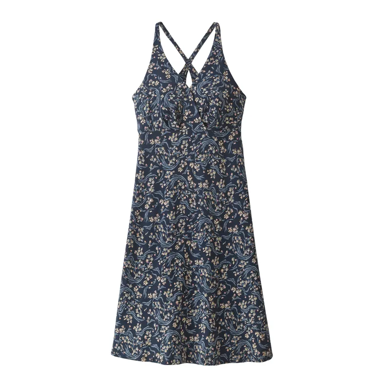 Patagonia Women's Amber Dawn Dress in Hillside Trails: New Navy