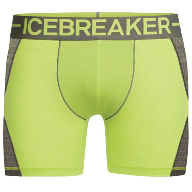 Icebreaker Mens Anatomica Zone Boxer Citron/Metal
