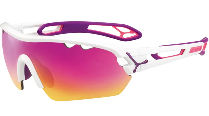 Cebe S-Track Mono M Sunglasses Shiny White Purple