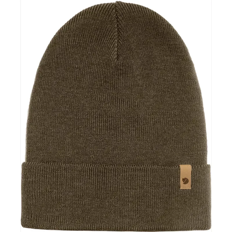 Fjallraven Classic Knit Hat in Dark Olive
