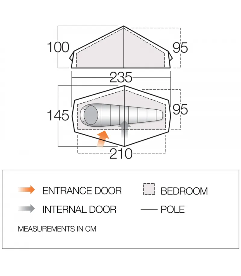Force Ten Helium Alpine Green 1 UL Tent-1