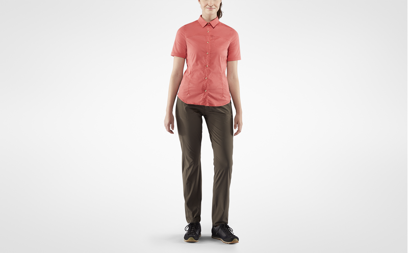 Fjallraven Womens High Coast Stretch Shirt SS Dahlia-2